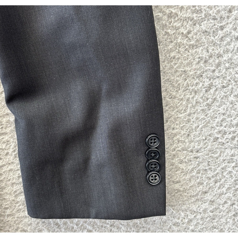 John Varvatos Loft Blazer Mens 38R Dark Gray Blend Blazer Sports Coat Jacket - Picture 8 of 16
